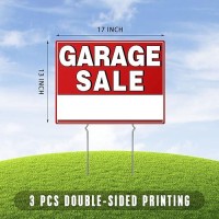 Garage Sale Sign 17 X 13 Garage Sale Sign With Stakes Doublesided Garage Sale Sign With Arrow Stickers Garage Sale Sign