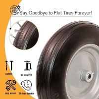 Universal Wheelbarrow Tire Flat Free 145D X 32W Fits 4804008 3502508 4006 4008 Wheelbarrow Wheels Install