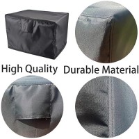 Amberr Fire Pit Cover 600D Heavy Duty Fire Pit Cover Square Waterproof Outside Firepit Covers  All Weather Resistant (Square - 36 L X 36 W X 24 H)