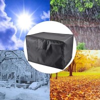 Amberr Fire Pit Cover 600D Heavy Duty Fire Pit Cover Square Waterproof Outside Firepit Covers  All Weather Resistant (Square - 36 L X 36 W X 24 H)