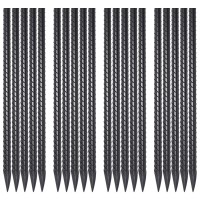 Rebar Stakes 24 Inch Straight Garden Plant Stakes 20 Pcs Heavy Duty Metal Spikes For Concrete Forming Landscape Timber Fenc