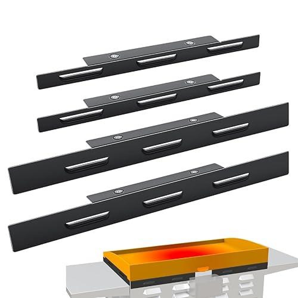 Grisun Wind Guards For Blackstone 28 Inch Griddle  Powder Coated Steel Magnetic Wind Shields For Holding Heat  Grill Accessories For Blackstone  Compatiable With Side Shelf  Rear Grease Cup And Hood