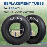 Gicool 4006 Replacement Inner Tube 2 Pack With Tr13 Valve Stem Heavy Duty For 13 Tires Wheelbarrow Garden Utility Wagon