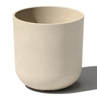 Veradek Mason Series Lima Planter - Round Planter For Indoor Or Outdoor Porch/Garden | Made From Plastic & Concrete With Drainage Holes | Modern D?Cor For Succulents  Flowers  Small Plants