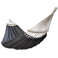 Gocan Double Hammock 2 Person Extra Large 220X150Cm Total Length 330Cm Load 500Lb Canvas Cotton Hammock For Patio Porch Garden B