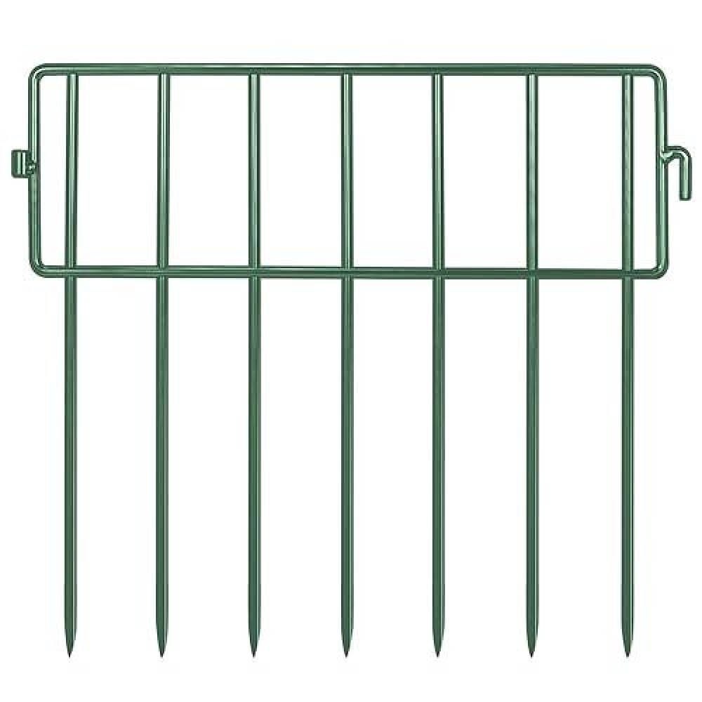 Adavin Green Animal Barrier Fence 28 Pack 12 Inlx10 Inh No Dig Garden Decorative Fence 15 Gap Rustproof Metal Dig Deter