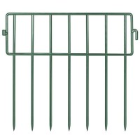 Adavin Green Animal Barrier Fence 28 Pack 12 Inlx10 Inh No Dig Garden Decorative Fence 15 Gap Rustproof Metal Dig Deter