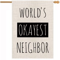 Funny House Flag Vertical Double Sided Outdoor Indoor Decor Holiday Burlap Yard Sign Flags 28 X 40 Inch