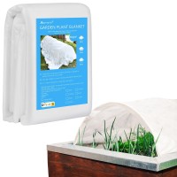 Abimars Thicker Plant Covers Freeze Protection 177 Ozyd 82Ft X 33Ft Reusable Floating Row Cover For Garden Frost Cloth Plan