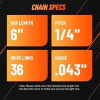 Mini Chiansaw Chain Replacement 6 Inch Seesii 3 Pack 6 Inch Saw Chains For Cordless Electric Mini Chainsaw Chian Saw Chains For