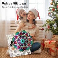 Aoedelyart Hanging Wind Spinners For Yard And Garden Mandala Purple Star Kinetic Wind Spinners Outdoor Worth Gift Christmas Deco