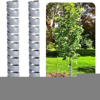 Watayo 2 Pcs Tree Trunk Protector 2 Size Plastic Spiral Tree Guard Tree Bark Protector Tube Wraps To Protect Saplings Plants F