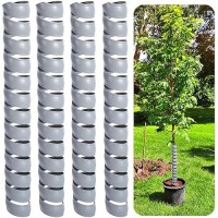 Watayo 4 Pcs Tree Trunk Protector 2 Size Plastic Spiral Tree Guard Tree Bark Protector Tube Wraps To Protect Saplings Plants F