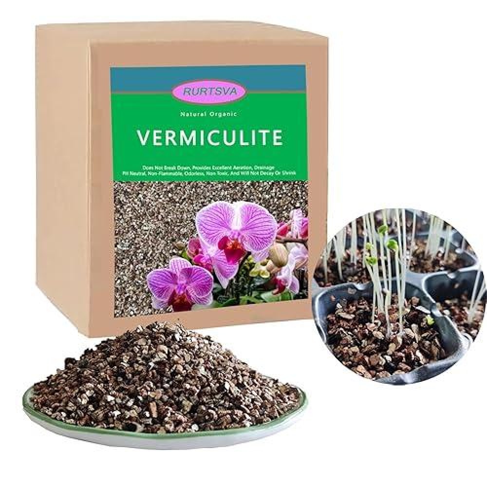 Natural Coarse Vermiculite 15Qt For Plants Organic Occurring Mineral Potting Mix Grow Medium For Potted Plants Hydroponics Ter