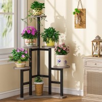 Tribesigns Corner Plant Stand Indoor 6 Tiered Plant Shelf Flower Stand Tall Multiple Potted Plant Holder Rack Planter Organize