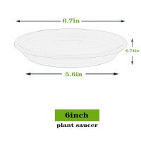 Saucerhome 5 Packs Plant Saucer 6 8 10 12 14 16 19 22 26 Inch Plastic Pot Tray Flower Planter Saucers And Drip Trays For Indoors