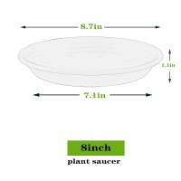 Saucerhome 5 Packs Plant Saucer Pot Tray 6 8 10 12 14 16 19 20 Inch Plastic Flower Planter Saucers And Drip Trays For Indoors Ou