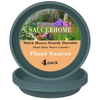 Saucerhome 4 Packs Plant Saucer Pot Tray 6 8 10 12 14 16 19 20 Inch Plastic Flower Planter Saucers And Drip Trays For Indoors Ou