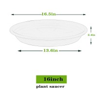 Saucerhome 4 Packs Plant Saucer Pot Tray 6 8 10 12 14 16 19 20 Inch Plastic Flower Planter Saucers And Drip Trays For Indoors Ou