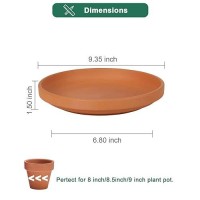 9 Inch Large Terracotta Pot Plant Saucer 4 Pcs Large Round Plant Pot Saucers Large Clay Plant Trays Perfect For 8 Inch 85 In