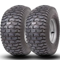 15X6006 Lawn Mower Tires 4 Ply Tubeless Front Tire Assembly Replacement For Craftsman Mower 570Lbs Capacity 3Offset Hub 34