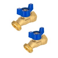 Pack Of 2 Efield 14Turn Outdoor Spigot Sillcock Hose Bibb Valve 12 Female Npt Inlet 34 Male Ght Threaded Garden Hos