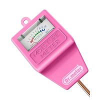 Dr.Meter Soil Moisture Meter Tester For Plants  Hygrometer Moisture Sensor For Houseplants Indoor Outdoor Garden Lawn Use - Plant Water Meter Gauge Test Kit  No Battery Needed - Gardening Gifts  Pink