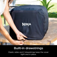 Ninja Xskocvr Premium Cover Compatible Woodfire Outdoor Oven Oo100 Series Adjustable Drawstrings Uv And Waterresistant Li