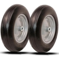 Universal Wheelbarrow Tire Flat Free 145D X 32W Fits 4804008 3502508 4006 4008 Wheelbarrow Wheels Install