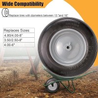 Universal Wheelbarrow Tire Flat Free 145D X 32W Fits 4804008 3502508 4006 4008 Wheelbarrow Wheels Install