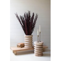 NATURAL WOODEN STOOLPLANTER