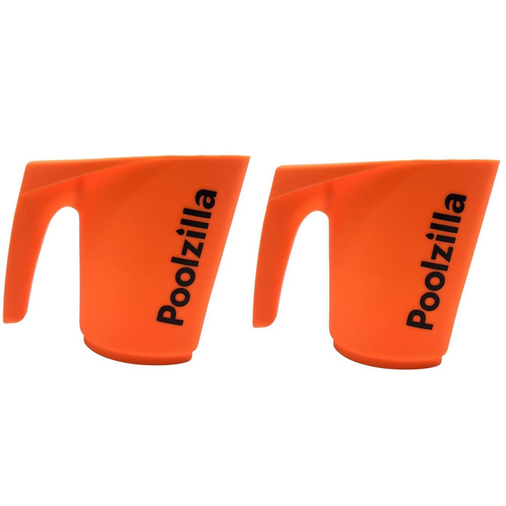 Poolzilla 2 Pack Dechemical Scooper Measures 6 X 54 Can Hold 1 Liter2 Lbs Of Substance