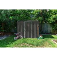 Absco Single Door Space Saver Metal Garden Shed 75 X 5 Woodland Gray