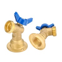 Efield 2Pack Outdoor 14Turn Brass Sillcock Hose Bibb Valve 12 Female Npt 34 Male Ght Threaded Garden Hose Outletconn