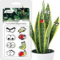 Cslehel Plant Magnets Eyes For Potted Plants 8 Pcs Cute Magnetic Plant Eyes With Cartoon Eyes Funny Plants Pins For Indoor Out