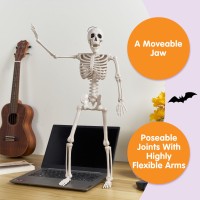 Joyin 24 Halloween Skeleton Posenstay Full Body Plastic Bone With Posable Joints For Halloween Party Decoration Photo Prop