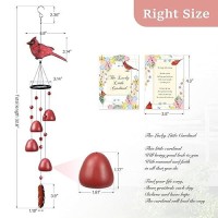 Efoleya Cardinal Gifts Cardinal Wind Chimes For Outside Red Bird Wind Chimes Outdoor Decorations For Momgrandma Garden Patio B