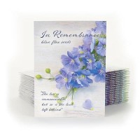 Bentley Seed Co In Remembrance Love Left Behind Nongmo Noncoated Blue Flax Seed Packets Memorial Funeral Keepsake