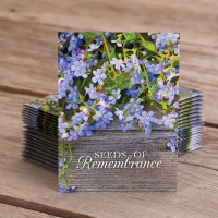 Bentley Seed Co Seeds Of Remembrance Memorial Nongmo Noncoated Blue Flax Seed Packets Memorial Funeral Keepsake Linum