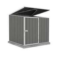 Absco Multipurpose Metal Pool Pump Shed 5 X 5 Woodland Gray