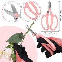 Willbond 11 Pcs Rose Thorn Remover Leaf Stripping Tool Garden Pruning Shear Scissors Kit Thorn Remover For Roses Floral Gloves A