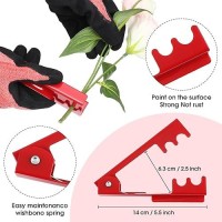 Willbond 11 Pcs Rose Thorn Remover Leaf Stripping Tool Garden Pruning Shear Scissors Kit Thorn Remover For Roses Floral Gloves A