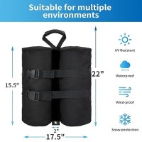 Canopy Weight Bags For Pop Up Canopy Tent 1680D Heavy Duty Leg Canopy Weights Sand Bags For Instant Outdoor Sun Shelter Canopy