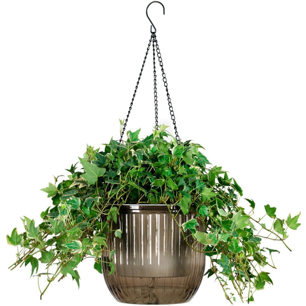 Melphoe 1 Pack Self Watering Hanging Planters Indoor Hanging Flower Pots 83 Inch Outdoor Hanging Plant Pot Basket Plant Hange