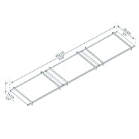 Palram Canopia Nancy 4500 15 X 3 Awning Grayclear