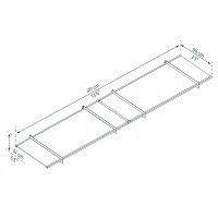 Palram Canopia Nancy 4100 14 X 3 Awning Grayclear