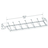 Palram Canopia Sophia Xl 6000 22 X 5 Awning Grayclear