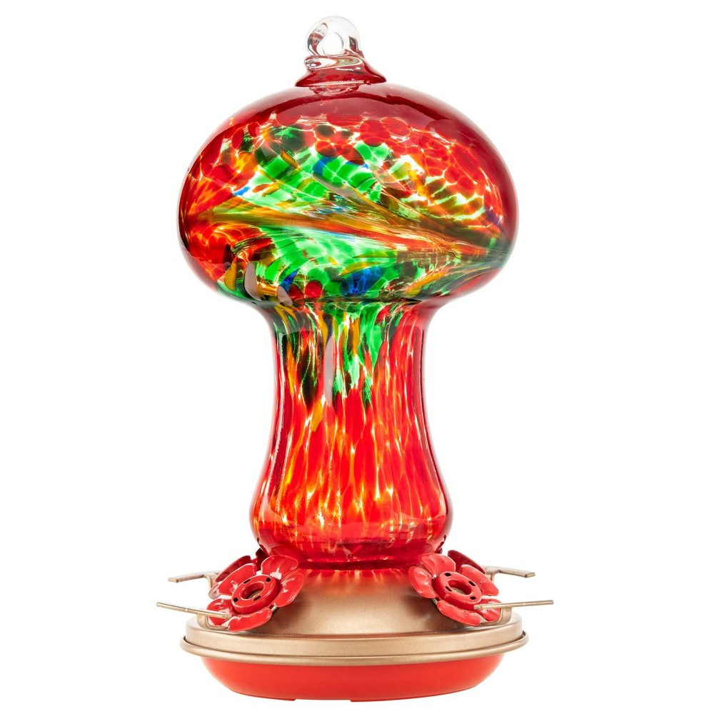 Muse Garden Gifts For Women Hummingbird Feeders For Outdoors Hanging Ant And Bee Proof Blown Glass Hummingbird Feeder With Ant