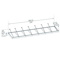 Palram Canopia Sophia Xl 7000 25 X 5 Awning Grayclear