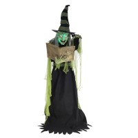 Haunted Hill Farm 6Ft Enchantress Witch Motionactivated Talking Scare Prop Halloween Animatronic For Indoor Or Covered Outdo